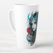 Lunar Blossom Reverie Turquoise Moonchild Crimson Milchtasse (Linke Ecke)