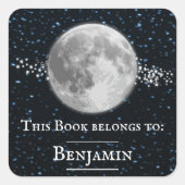 Lunar-Buchsticker Quadratischer Aufkleber (Vorderseite)