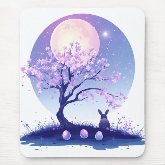 Lunar Bunny Night Mousepad (Vorne)