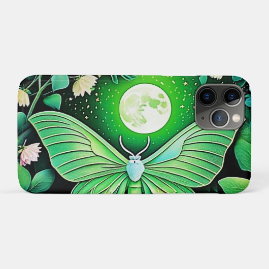 Lunar Butterfly Bloom Design Case-Mate iPhone Hülle (Rückseite (Horizontal))