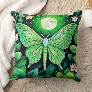 Lunar Butterfly Bloom Design Kissen