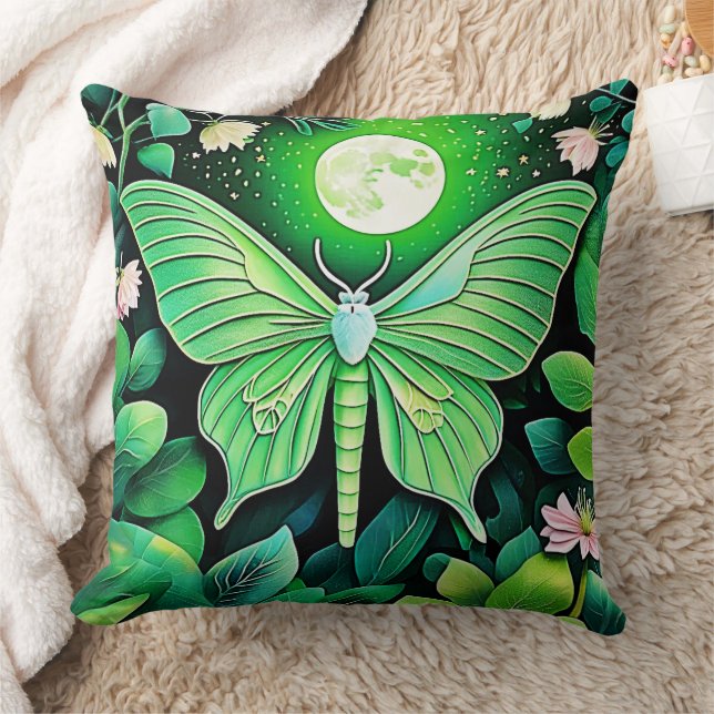 Lunar Butterfly Bloom Design Kissen (Decke)