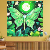 Lunar Butterfly Bloom Design Leinwanddruck (Insitu (Wohnzimmer))