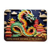 Lunar Chinese New Year of the Dragon 2024 FPM1 Magnet (Horizontal)