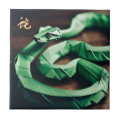 Lunar Chinesisches Neujahr Schlange 2025 Geburtsta Fliese (Vorderseite)