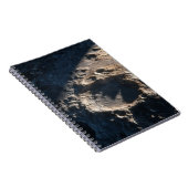 Lunar Crater Moon Surface Notebook Notizblock (Rechte Seite)