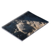 Lunar Crater Moon Surface Notebook Notizblock (Linke Seite)