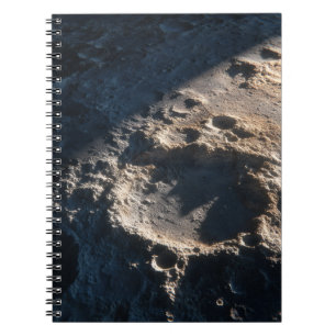 Lunar Crater Moon Surface Notebook Notizblock