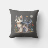 Lunar Cub - Baby Wolf Pillow Kissen (Vorderseite)