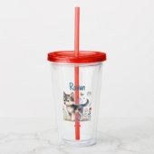 Lunar Cub - Baby Wolf Tumbler Acryltrinkbecher (Vorderseite)