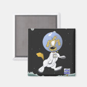 Lunar Dog Park Magnet (Vorderseite/Rückseite)