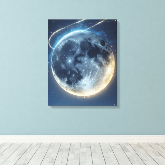 Lunar Dream Glow Leinwanddruck (Insitu (Holzboden))