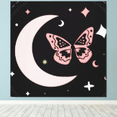 Lunar Dreams & Butterfly Nights Leinwanddruck (Insitu (Holzboden))