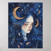 Lunar Dreamscape Spiral Poster (Vorne)