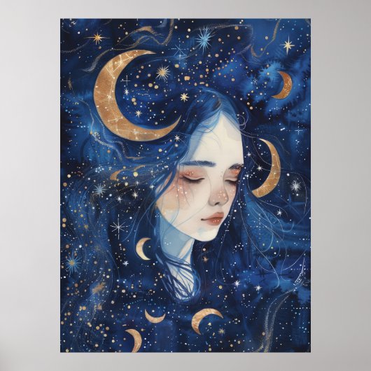 Lunar Dreamscape Spiral Poster (Vorne)