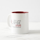 Lunar Eclipse 2026 Custom Location Commemorative Zweifarbige Tasse (Vorderseite Links)