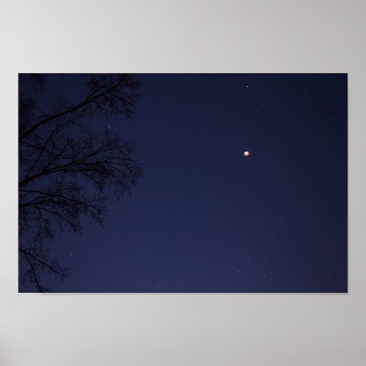 Lunar Eclipse 20. bis 21. Januar 2019, Ohio Poster (Vorne)
