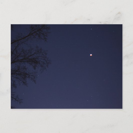 Lunar Eclipse 20. bis 21. Januar 2019, Ohio Postkarte (Vorderseite)
