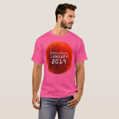 Lunar Eclipse Blood Red Moon Astronomie T-Shirt (Vorne ganz)
