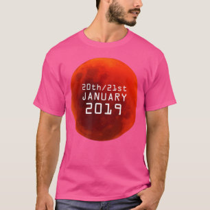 Lunar Eclipse Blood Red Moon Astronomie T-Shirt