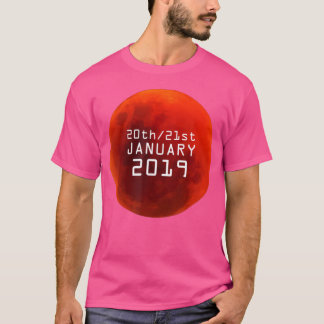 Lunar Eclipse Blood Red Moon Astronomie T-Shirt
