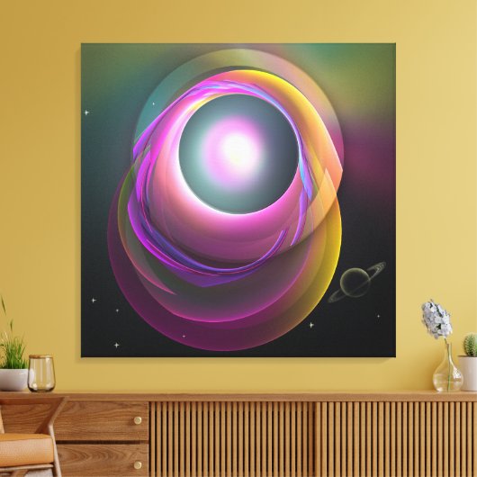 Lunar Eclipse, Fantasy abstrakt Wallart Leinwanddruck (Insitu (Wohnzimmer))