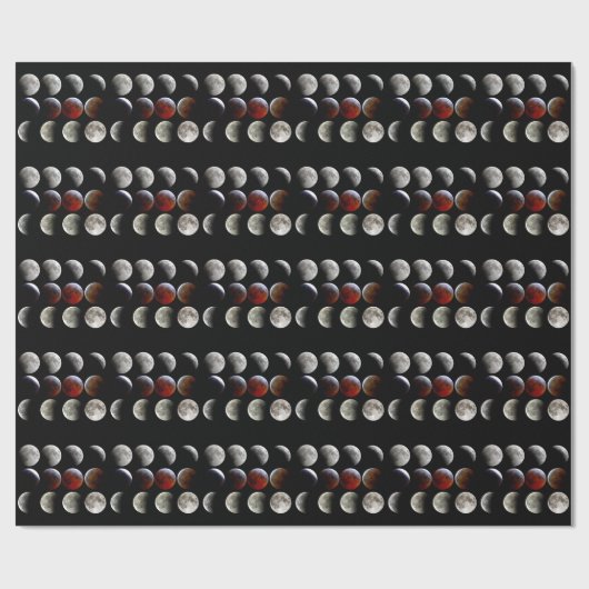 Lunar eclipse geschenkpapier (Flach)