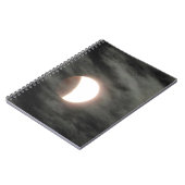 Lunar Eclipse in Wolken Notizblock (Linke Seite)