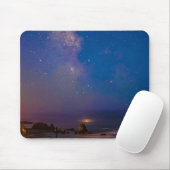 Lunar Eclipse & Milky Way | Bandon Beach, Oregon Mousepad (Mit Mouse)