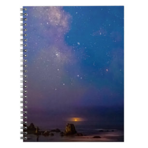 Lunar Eclipse & Milky Way   Bandon Beach, Oregon Notizblock