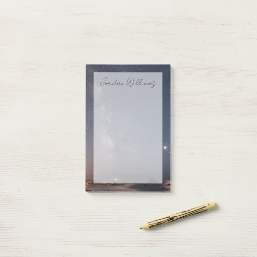 Lunar Eclipse & Milky Way | Bandon Beach Oregon Post-it Klebezettel (Auf Schreibtisch)