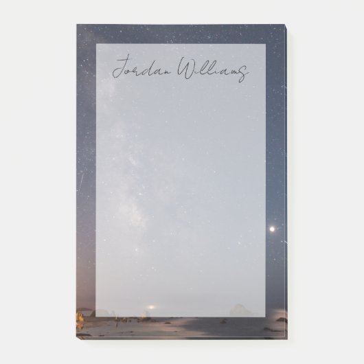 Lunar Eclipse & Milky Way | Bandon Beach Oregon Post-it Klebezettel (Vorderseite)