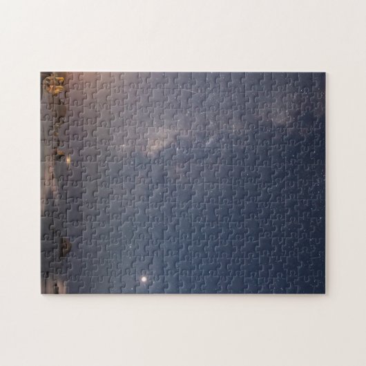 Lunar Eclipse & Milky Way | Bandon Beach Oregon Puzzle (Horizontal)