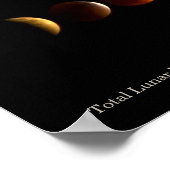 Lunar-Eclipse mit dem Mond in Perigee Poster (Ecke)