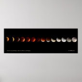 Lunar-Eclipse mit dem Mond in Perigee Poster (Vorne)
