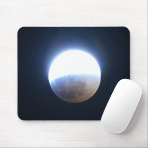 Lunar Eclipse mit Halo Mouse Pad Mousepad