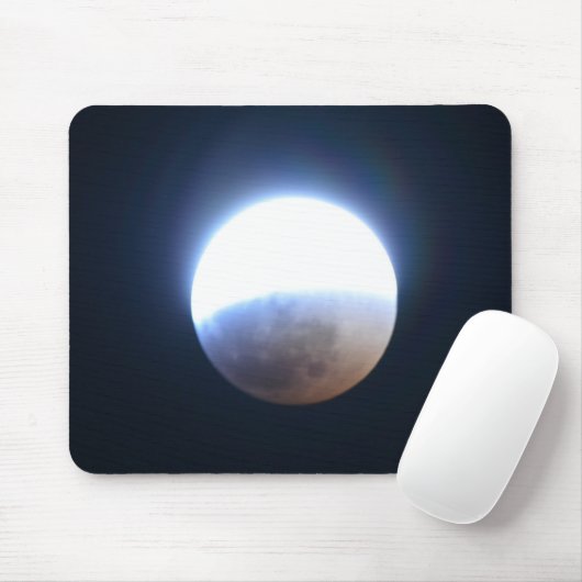Lunar Eclipse mit Halo Mouse Pad Mousepad (Mit Mouse)