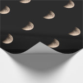 Lunar Eclipse mit Kratern Geschenkpapier (Ecke)