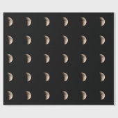 Lunar Eclipse mit Kratern Geschenkpapier (Flach)