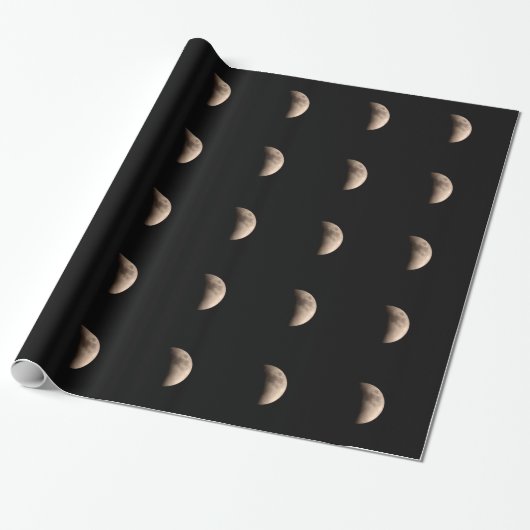 Lunar Eclipse mit Kratern Geschenkpapier (Ungerollt)