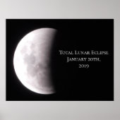 Lunar Eclipse Moon Poster (Vorne)