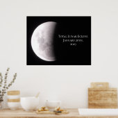 Lunar Eclipse Moon Poster (Küche)