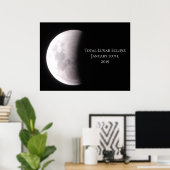 Lunar Eclipse Moon Poster (Heimbüro)