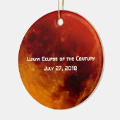 Lunar Eclipse of the Century Keramik Ornament (Links)