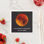 Lunar Eclipse of the Century Serviette (Beispiel)