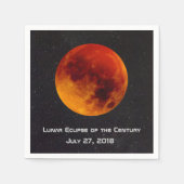 Lunar Eclipse of the Century Serviette (Vorderseite)