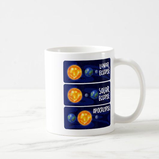 Lunar Eclipse Solar Apokalypse Astrologie Kaffeetasse (Rechts)