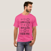 Lunar Eclipse Solar Eclipse Apokalypse Funny Astro T-Shirt (Vorne ganz)