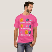 Lunar Eclipse Solar Eclipse Apokalypse Funny Astro T-Shirt (Vorne ganz)