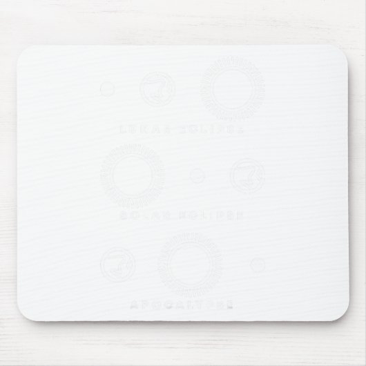 Lunar Eclipse Solar Eclipse Apokalypse Mousepad (Vorne)